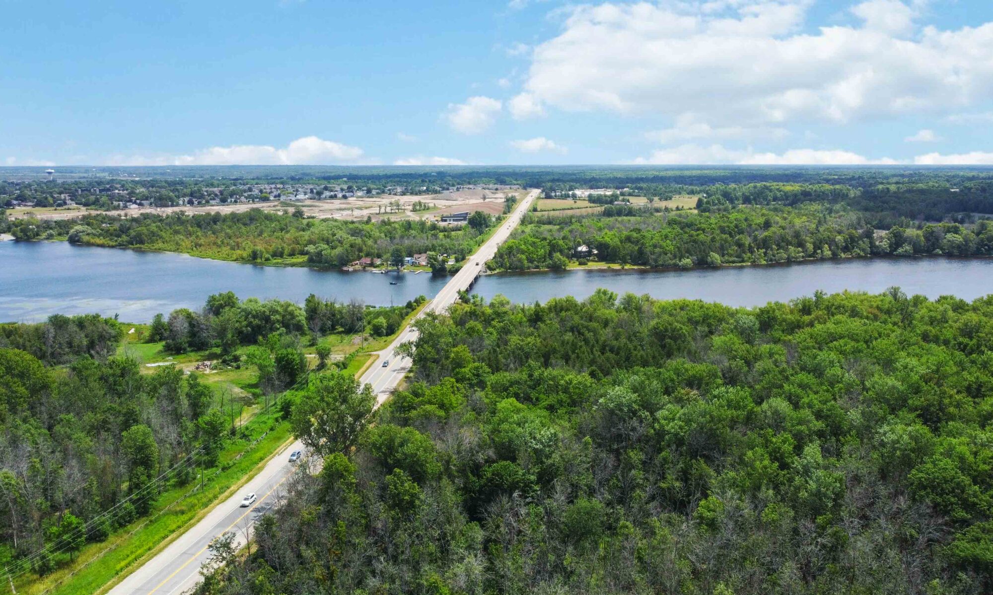 Mississippi Lake and river view